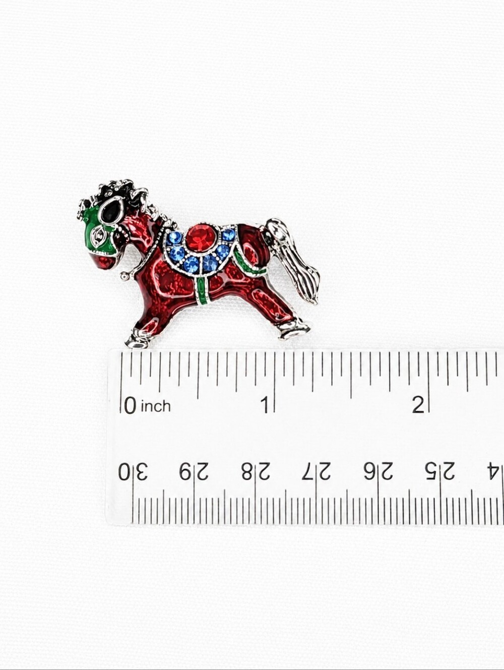 💎 Gold Tone Bird Brooch Multicolor Rhinestone Crystal Statement Pin Sparkly - Picture 5 of 5